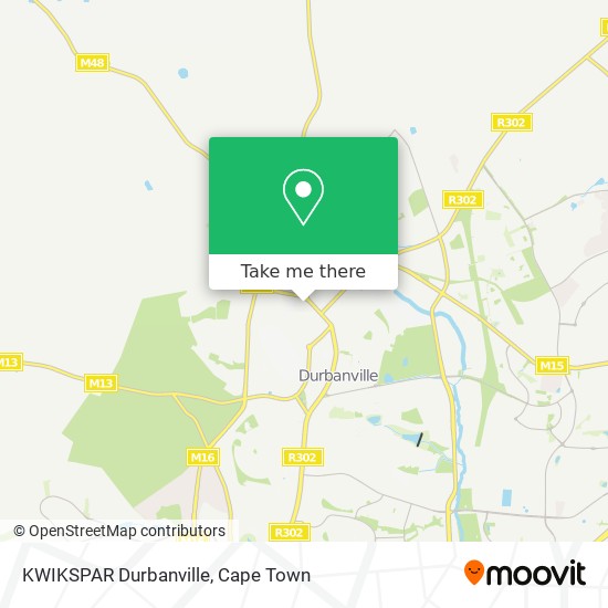 KWIKSPAR Durbanville map