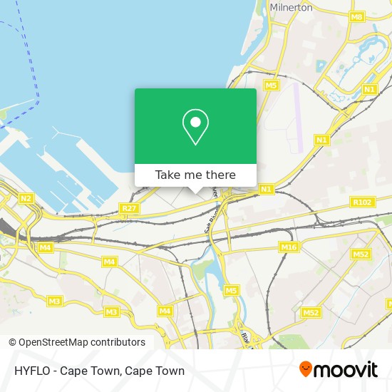HYFLO - Cape Town map
