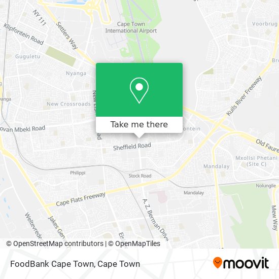 FoodBank Cape Town map