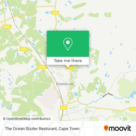 The Ocean Sizzler Resturant map