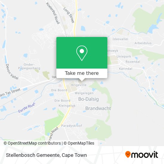 Stellenbosch Gemeente map