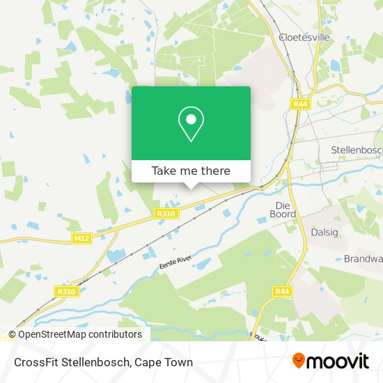CrossFit Stellenbosch map