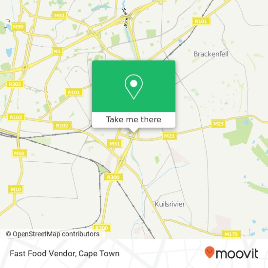 Fast Food Vendor map