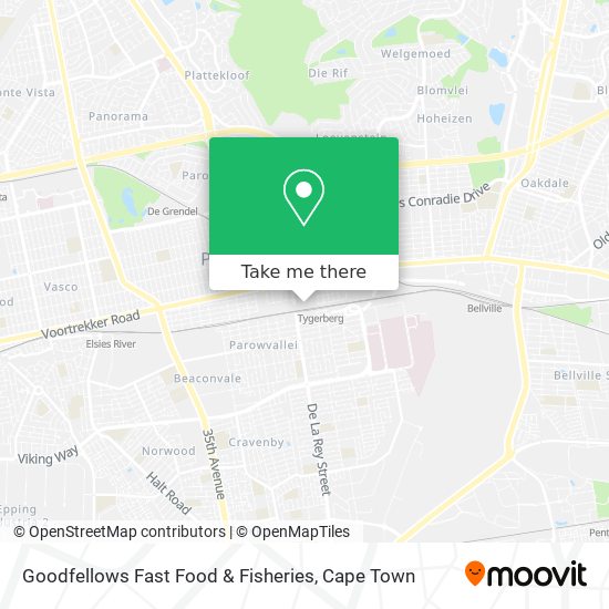 Goodfellows Fast Food & Fisheries map