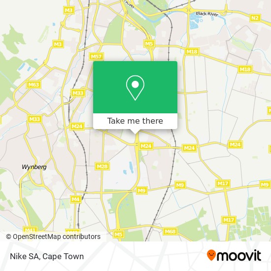 Nike SA map