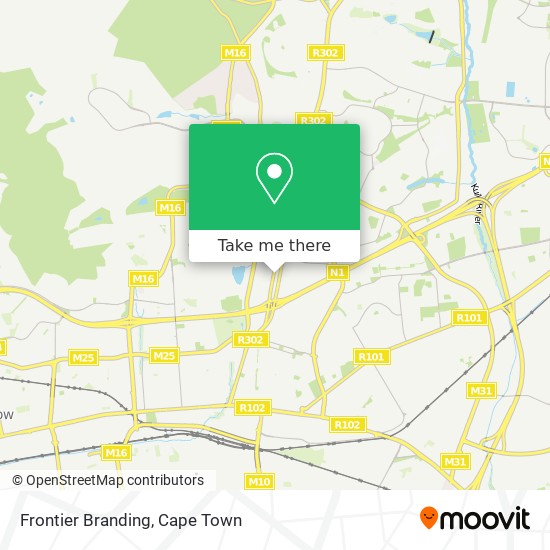 Frontier Branding map