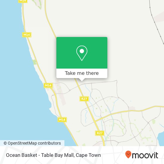 Ocean Basket - Table Bay Mall map