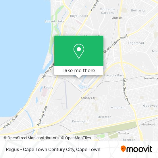 Regus - Cape Town Century City map
