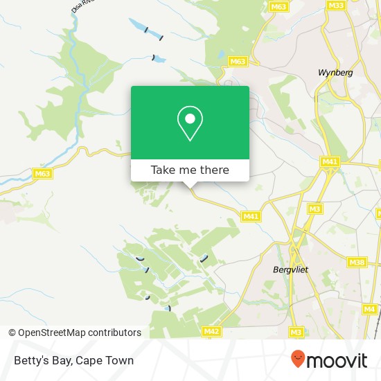 Betty's Bay map