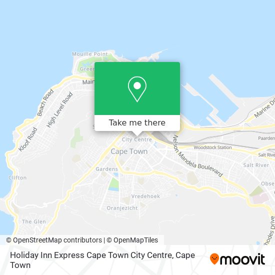 Holiday Inn Express Cape Town City Centre map
