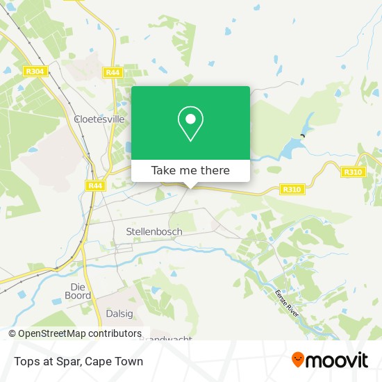 Tops at Spar map