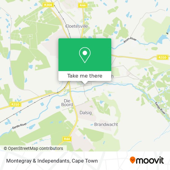 Montegray & Independants map