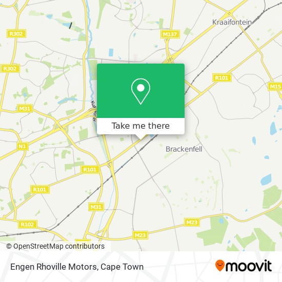 Engen Rhoville Motors map