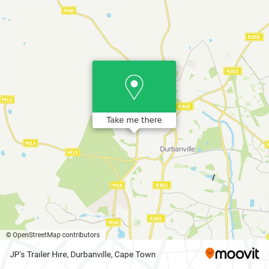 JP's Traıler Hıre, Durbanvılle map