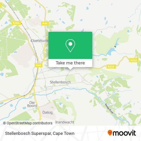 Stellenbosch Superspar map