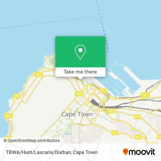 TBWA/Hunt/Lascaris/Durban map