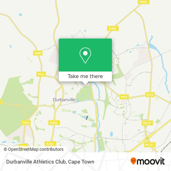 Durbanville Athletics Club map