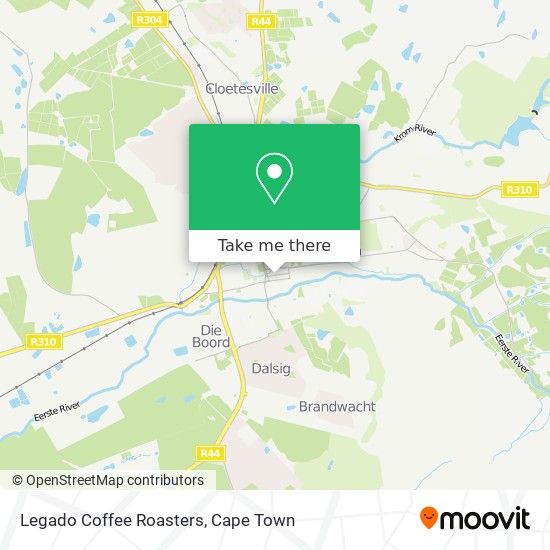 Legado Coffee Roasters map