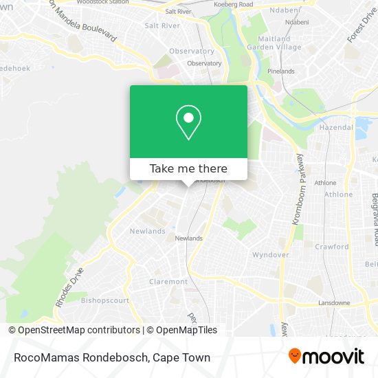 RocoMamas Rondebosch map