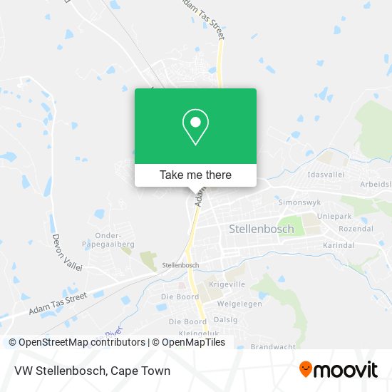 VW Stellenbosch map