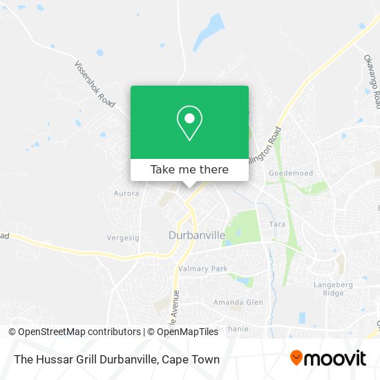The Hussar Grill Durbanville map