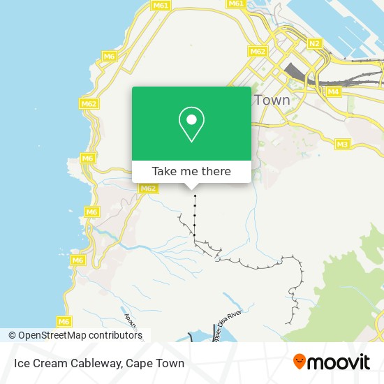 Ice Cream Cableway map