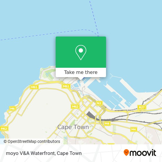 moyo V&A Waterfront map