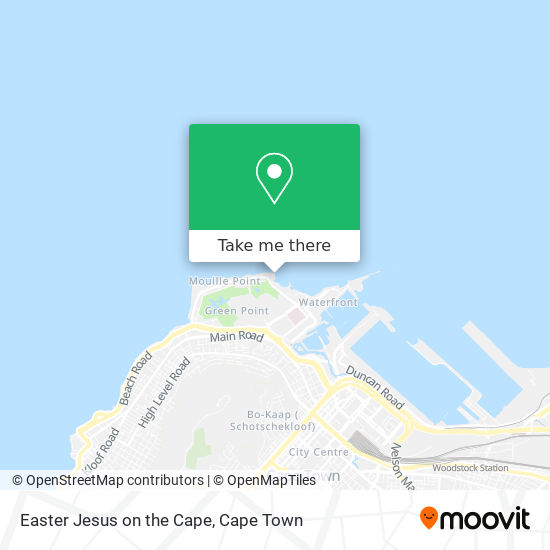 Easter Jesus on the Cape map