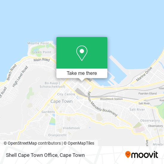 Shell Cape Town Office map