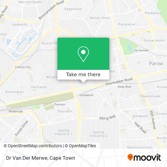 Dr Van Der Merwe map