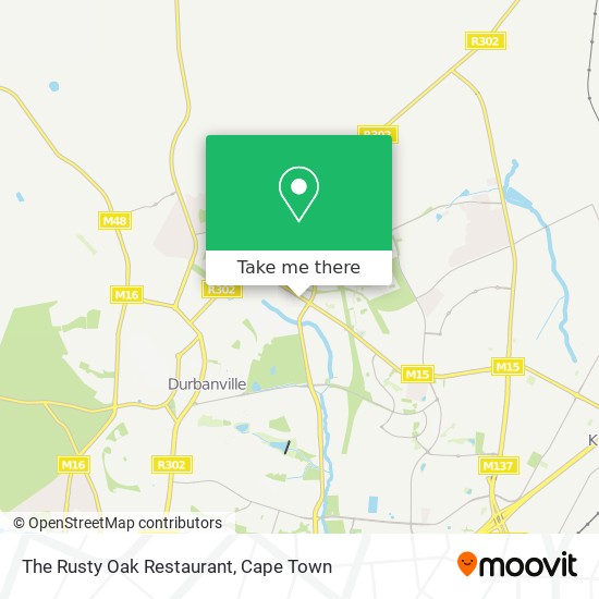 The Rusty Oak Restaurant map