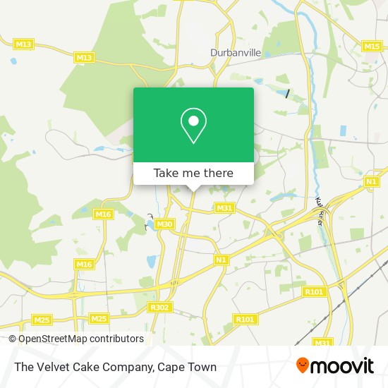 The Velvet Cake Company map