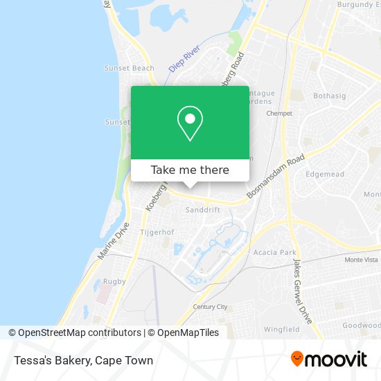 Tessa's Bakery map