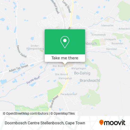 Doornbosch Centre Stellenbosch map