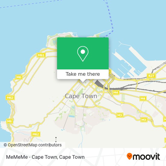 MeMeMe - Cape Town map