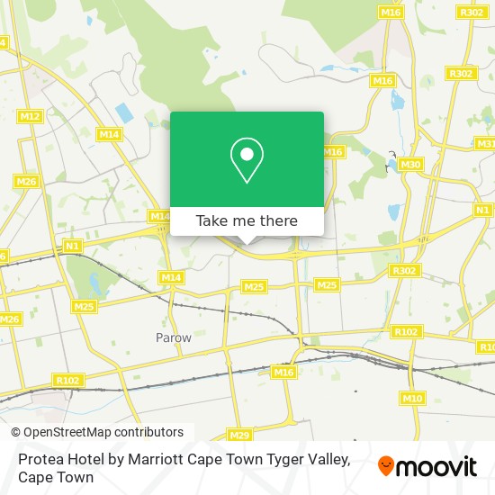 Protea Hotel by Marriott Cape Town Tyger Valley map