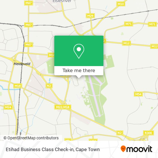 Etihad Business Class Check-in map