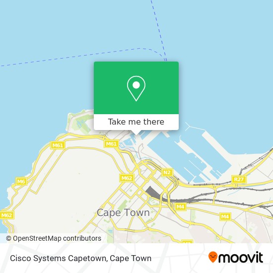 Cisco Systems Capetown map