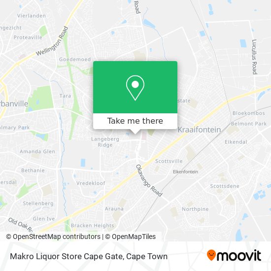 Makro Liquor Store Cape Gate map