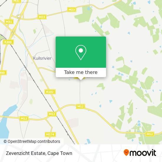 Zevenzicht Estate map