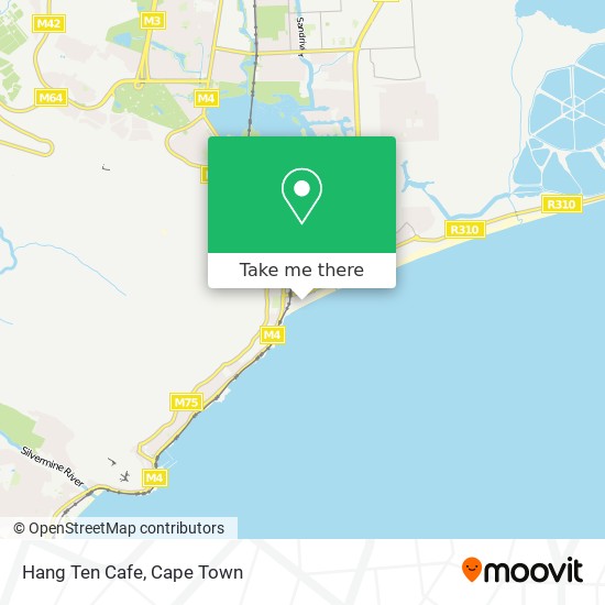 Hang Ten Cafe map