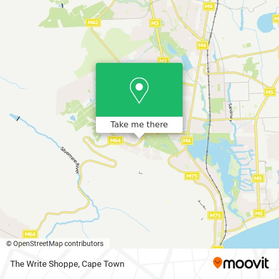 The Write Shoppe map