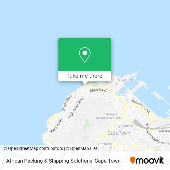 African Packing & Shipping Solutions map