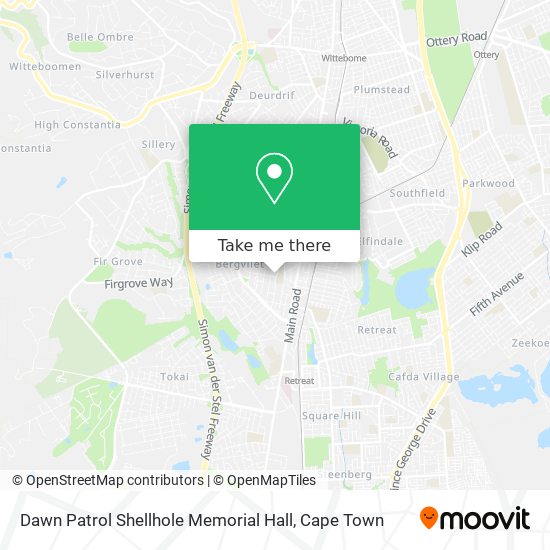 Dawn Patrol Shellhole Memorial Hall map