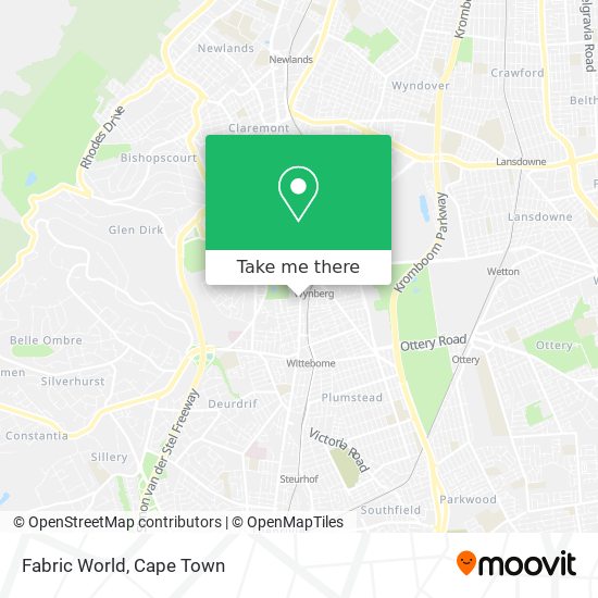 Fabric World map