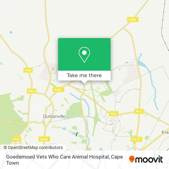 Goedemoed Vets Who Care Animal Hospital map