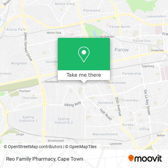Reo Family Pharmacy map