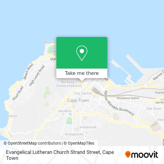 Evangelical Lutheran Church Strand Street map