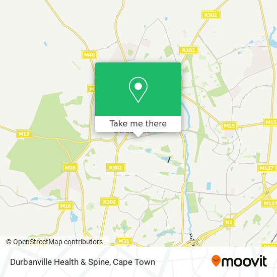 Durbanville Health & Spine map
