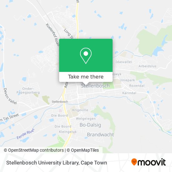 Stellenbosch University Library map